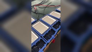 AC85-265V 3000K-6500K उच्च चमक वाली एलईडी स्ट्रीट लाइट 120lm/W दक्षता के साथ