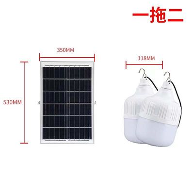 100W LED सोलर लाइट बल्ब IP65 वाटरप्रूफ, आउटडोर गार्डन लाइटिंग के लिए एडजस्टेबल 2700K-6500K के साथ