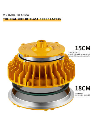 खतरनाक स्थानों के लिए 100W IP66 एल्यूमीनियम मिश्र धातु एलईडी फ्लडलाइट विस्फोट प्रूफ प्रकाश जुड़नार