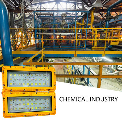 उच्च शक्ति और संक्षारण प्रतिरोधी विस्फोट प्रूफ एलईडी प्रकाश IP65 संरक्षण और 100-265V वोल्टेज के साथ