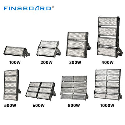 100W से 1000W IP66 वाटरप्रूफ एलईडी मॉड्यूलर फ्लड लाइट आउटडोर प्रकाश व्यवस्था के लिए अनुकूलन योग्य बीम कोण के साथ