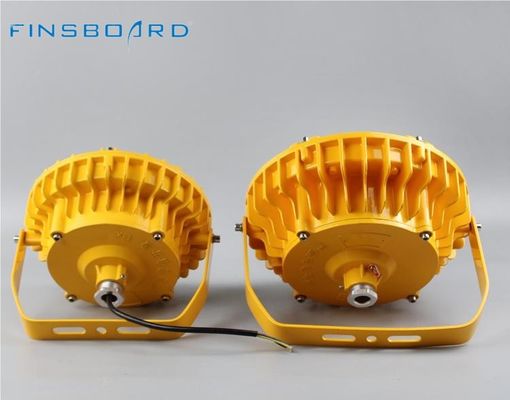 IP66 पनरोक घुमावदार ग्लास छाया विस्फोट प्रूफ एलईडी लाइट खतरनाक स्थानों के लिए 50000H कार्य जीवन के साथ