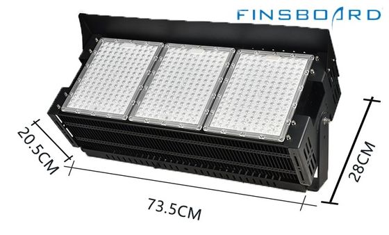 मंद एलईडी स्टेडियम लाइटिंग 6500w 45° लेंस कोण