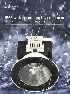 औद्योगिक हाई बे लाइटिंग के लिए AC85-265V ड्राइवर के साथ IP65 वाटरप्रूफ SMD 3030 LED टॉवर क्रेन लाइट