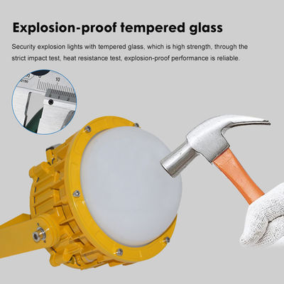 ATEX एलईडी विस्फोट प्रूफ फ्लडलाइट IP65 वाटरप्रूफ हाई बे लाइटिंग, 50,000 घंटे के जीवनकाल और ऊर्जा दक्षता के साथ