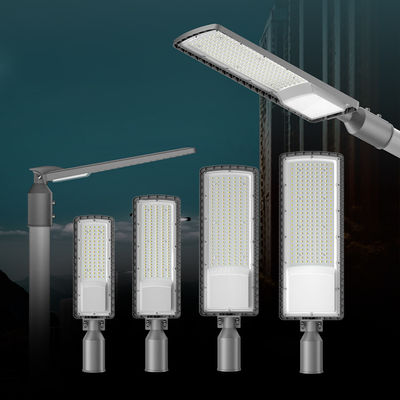 एडजस्टेबल एलईडी स्ट्रीट लाइट 50W से 200W IP66 वाटरप्रूफ, राजमार्ग और गार्डन लाइटिंग के लिए SMD एलईडी तकनीक के साथ