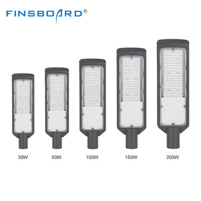 3000-6500K IP65 वाटरप्रूफ 50 - 200w LED स्ट्रीट लाइट डाई-कास्टिंग एल्यूमिनियम