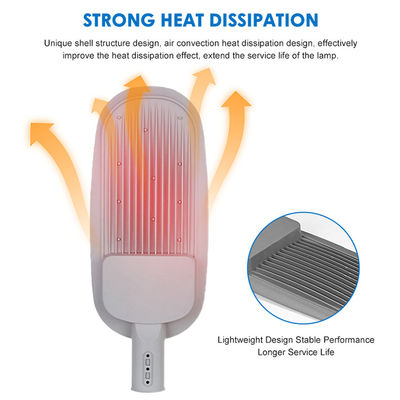 120lm/W उच्च दक्षता एलईडी स्ट्रीट लाइट IP66 वाटरप्रूफ और आउटडोर हाईवे लाइटिंग के लिए AC85-265V वाइड वोल्टेज के साथ