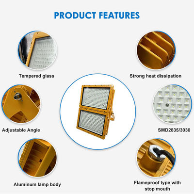 120° बीम कोण और IP66 सुरक्षा रेटिंग के साथ 400W विस्फोट प्रूफ लाइटिंग फिक्स्चर