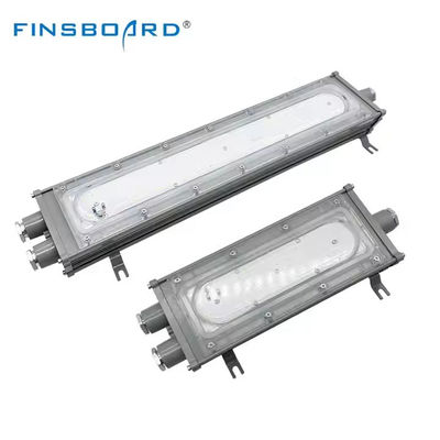 IP65 SMD2835 एलईडी विस्फोट प्रूफ रैखिक प्रकाश खतरनाक स्थानों के लिए एल्यूमीनियम टेम्पर्ड ग्लास के साथ