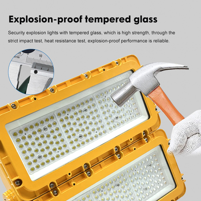 उच्च चमक IP65 वाटरप्रूफ 150W 300W 600W LED विस्फोट प्रूफ प्रकाश व्यवस्था