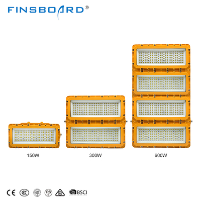 उच्च चमक IP65 वाटरप्रूफ 150W 300W 600W LED विस्फोट प्रूफ प्रकाश व्यवस्था