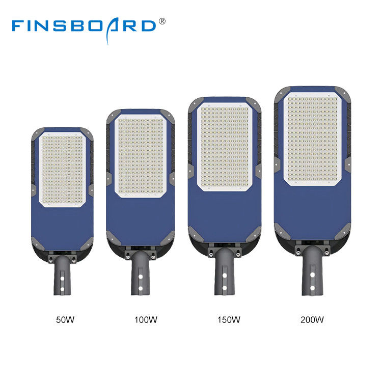 उच्च शक्ति वाले बाहरी प्रकाश व्यवस्था के लिए 3000K-6500K रंग तापमान के साथ डाई-कास्ट एल्यूमीनियम IP66 वाटरप्रूफ एलईडी स्ट्रीट लाइट