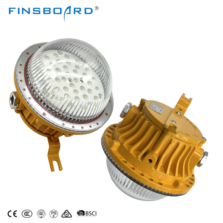 विस्फोट-प्रूफ लाइट Ip65 गैस स्टेशन लाइटिंग 50w 100w 150w एलईडी विस्फोट प्रूफ लैंप
