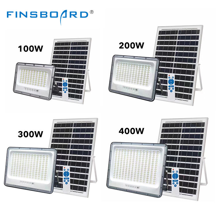 नया डिज़ाइन रिमोट कंट्रोल आउटडोर वाटरप्रूफ Ip65 Led फ्लड लैंप 100w 200w 300w 400w सोलर फ्लड लाइट