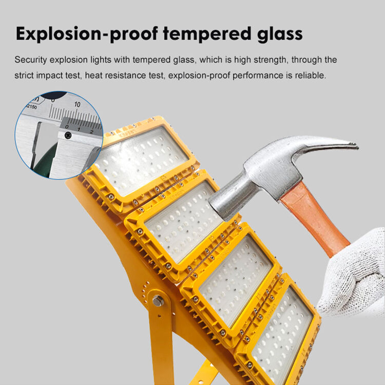 300W LED Explosion Proof Flood Light 60° Flange Mount Vessel Skirt Neutral White ATEX IIB T6 IP65 RFEPL8280 Lighting