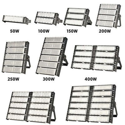 IP66 जलरोधक 50W से 600W डिममेबल एलईडी बाढ़ प्रकाश आउटडोर मॉड्यूलर बाढ़ प्रकाश