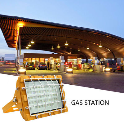 एल्यूमीनियम टेम्पर्ड ग्लास IP65 150W खतरनाक स्थानों के लिए विस्फोट प्रूफ एलईडी बाढ़ प्रकाश