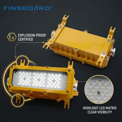 IP65 वेदरप्रूफ 600W LED धमाका प्रूफ लाइट LUMILEDS LM-80 ATEX Ex db mb IIb T6 -40C/60C खतरनाक क्षेत्र फिक्स्चर